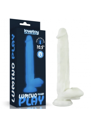 Светящийся в темноте фаллос на присоске Lumino Play Dildo 27 см, Ø 4 см